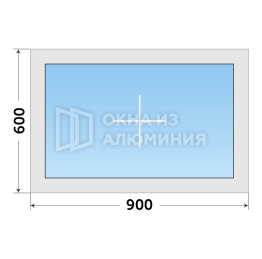 Алюминиевое теплое окно одностворчатое AL-860